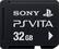 Front. Sony - 32GB Memory Card for PlayStation Vita - Black.