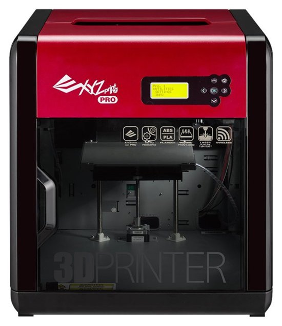 Front Zoom. XYZprinting - da Vinci 1.0 Pro 3F1AWXUS00K 3D Printer - Red/Black.