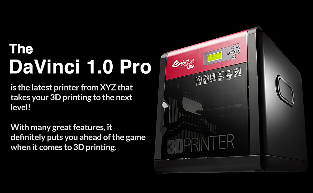 protein program fisk XYZprinting da Vinci 1.0 Pro 3D Printer Red/Black 3F1AWXUS00K - Best Buy