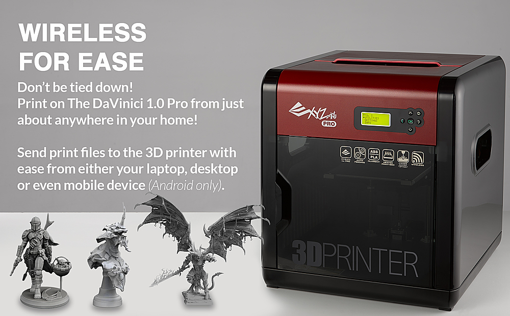 protein program fisk XYZprinting da Vinci 1.0 Pro 3D Printer Red/Black 3F1AWXUS00K - Best Buy
