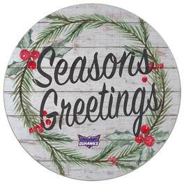 Jardine - Loras College Duhawks 20'' x 20'' Season's Greetings Circle - White