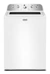 Maytag - 4.8 Cu. Ft. Top Load Impeller Washer with Quick Wash Cycle and Soft Close Glass Lid - White