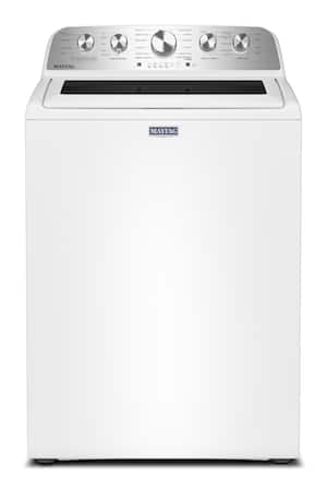 Maytag - 4.8 Cu. Ft. Top Load Impeller Washer with Quick Wash Cycle and Soft Close Glass Lid - White