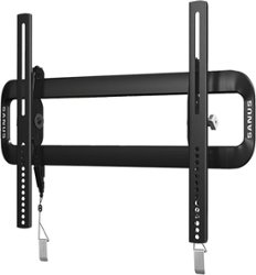 Sanus - Premium Series Tilting TV Wall Mount for Most TVs 37"-55" up to 75 lbs - Black - Front_Zoom