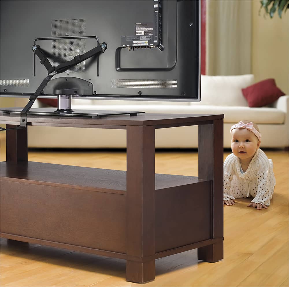 Alt View 12. Sanus - Antitip Strap for Most Flat-Panel TVs Up to 70" - Black.