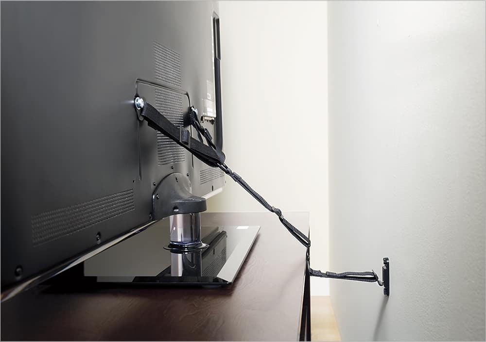 Alt View 14. Sanus - Antitip Strap for Most Flat-Panel TVs Up to 70" - Black.