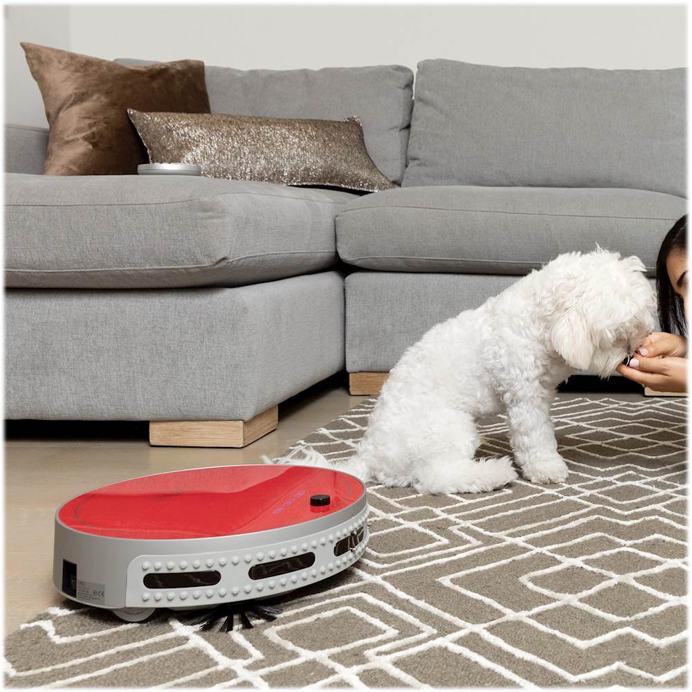 bObi Pet Robotic 5 in 1 Cleaning System Cordless Vacuum Cleaner and Mop Scarlet 