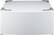 Front. LG - Laundry Pedestal with Storage Drawer - White.