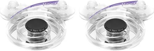 Front Standard. Ten One Design - Fling Game Controllers for Apple® iPad® and iPad 2 (2-Pack) - Ultraviolet.