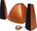 Angle Standard. Edifier - Prisma 2.1 Speaker System (3-Piece) - Burnt Gold.