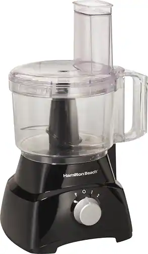 Angle. Hamilton Beach - 8-Cup Food Processor - Black.