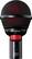 Front Standard. Audix - Vocal Microphone - Red.