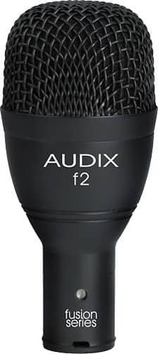 Front Standard. Audix - Fusion Series Dynamic Instrument Microphone - Black.