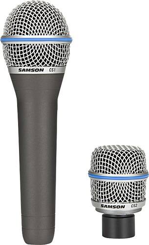 Front Standard. Samson - Capsule Select Microphone - Gray/Silver.