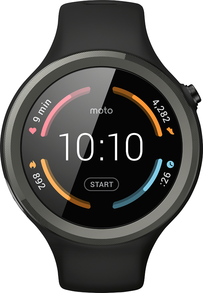 Motorola Moto 360 Sport Smartwatch Silicone Black 00906NARTL - Best