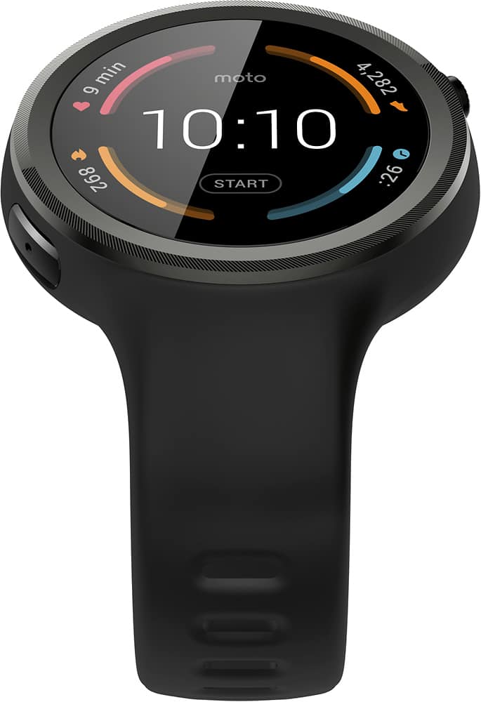 Alt View 12. Motorola - Moto 360 Sport Smartwatch 45mm Silicone - Black.