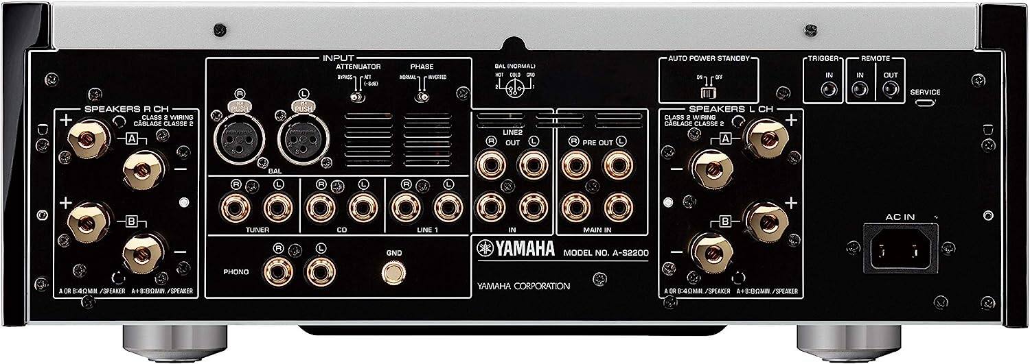 Angle. Yamaha - Yamaha A-S2200 Integrated Amplifier - Black.