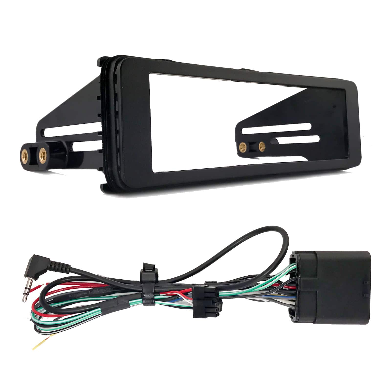 Enrock - Harley Davidson Single-DIN Stereo Installation Kit Fits 1998-2013 Harley Davidson Motorcycles Models, HD Touring