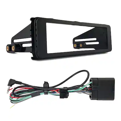 Front. Enrock - Enrock Harley Davidson Single-DIN Stereo Installation Kit Fits 1998-2013 Harley Davidson Motorcycles Models, HD Touring.