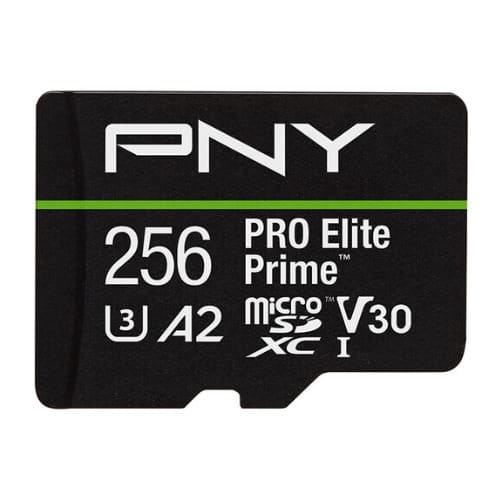 PNY - 256GB PRO Elite Prime microSDXC Memory Card with SD Adapter