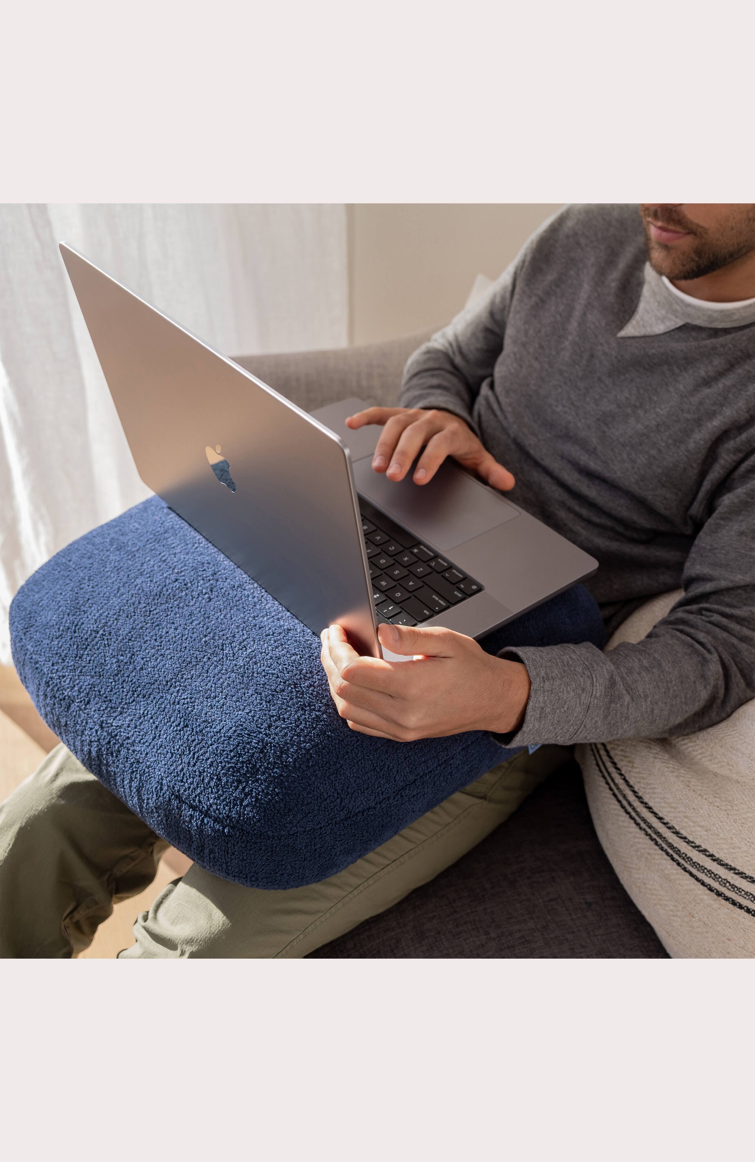 Alt View 4. Quiet Mind - The Original Weighted Pillow - Large - Blueberry.