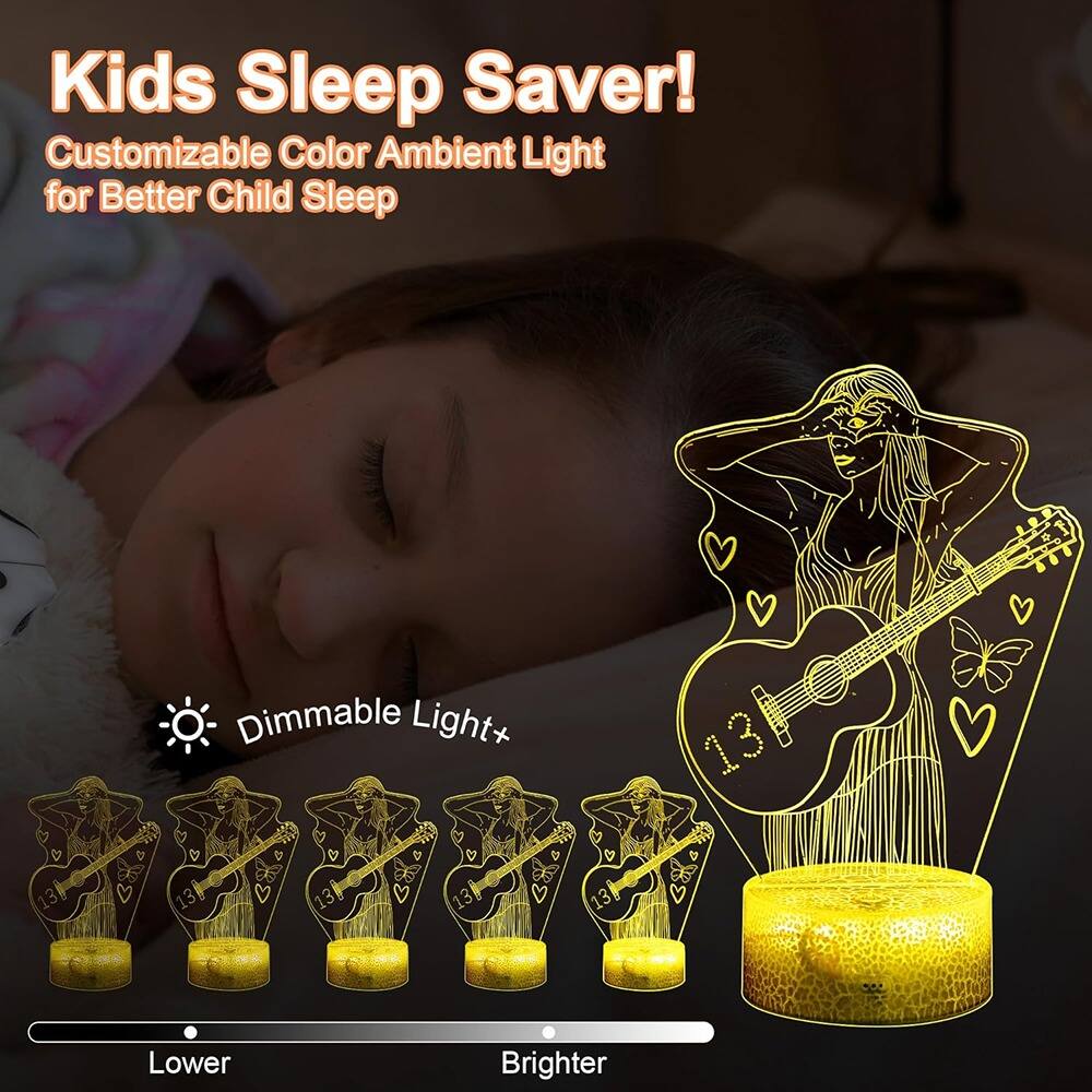 Kids Sleep Saver!  
Customizable Color Ambient Light for Better Child Sleep  

Dimmable Light+  
Lower Brighter
