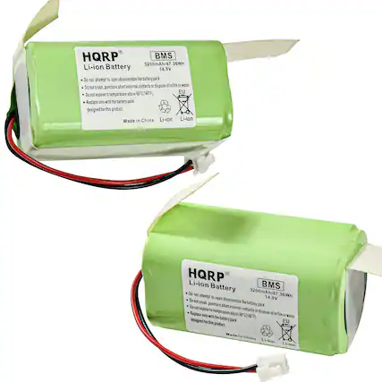 HQRP BMS 3200mAh/47.36Wh Li-ion Battery 14.8V
- Do not attempt to open, disassemble the battery pack
- Do not crush, puncture, short external contacts or dispose of in fire or water
- Do not expose to temperature above 60°C (140°F)
- Replace only with the battery pack designed for this product
Made in China
Li-ion Li-ion