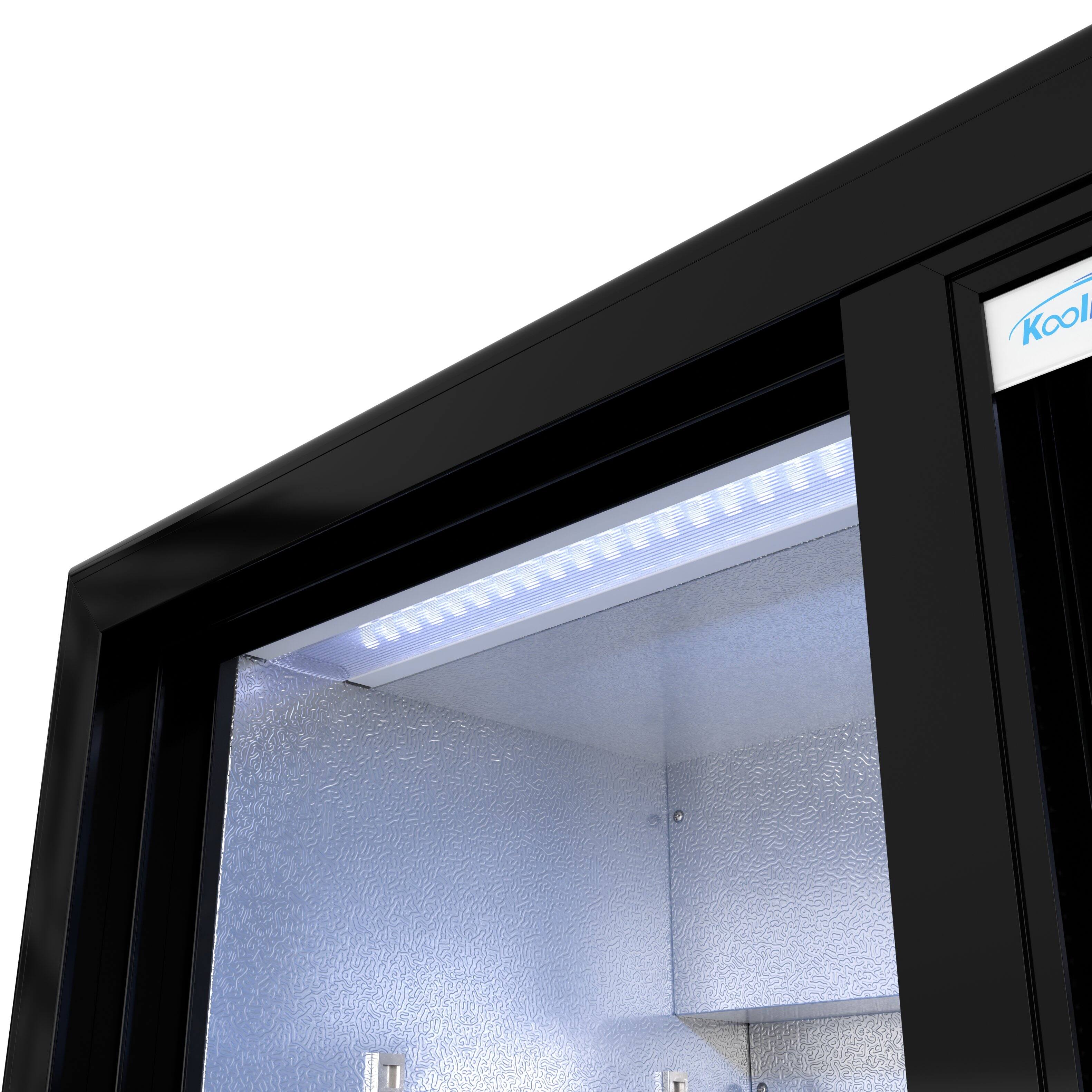 Alt View 7. Koolmore - 35 in. Two-Door Back Bar Refrigerator - 7.4 Cu Ft. BC-2DSL-BK - Black.