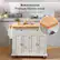 Multifunctional Premium Kitchen Island, Sturdy & Durable Rubber Wood, VEVOR