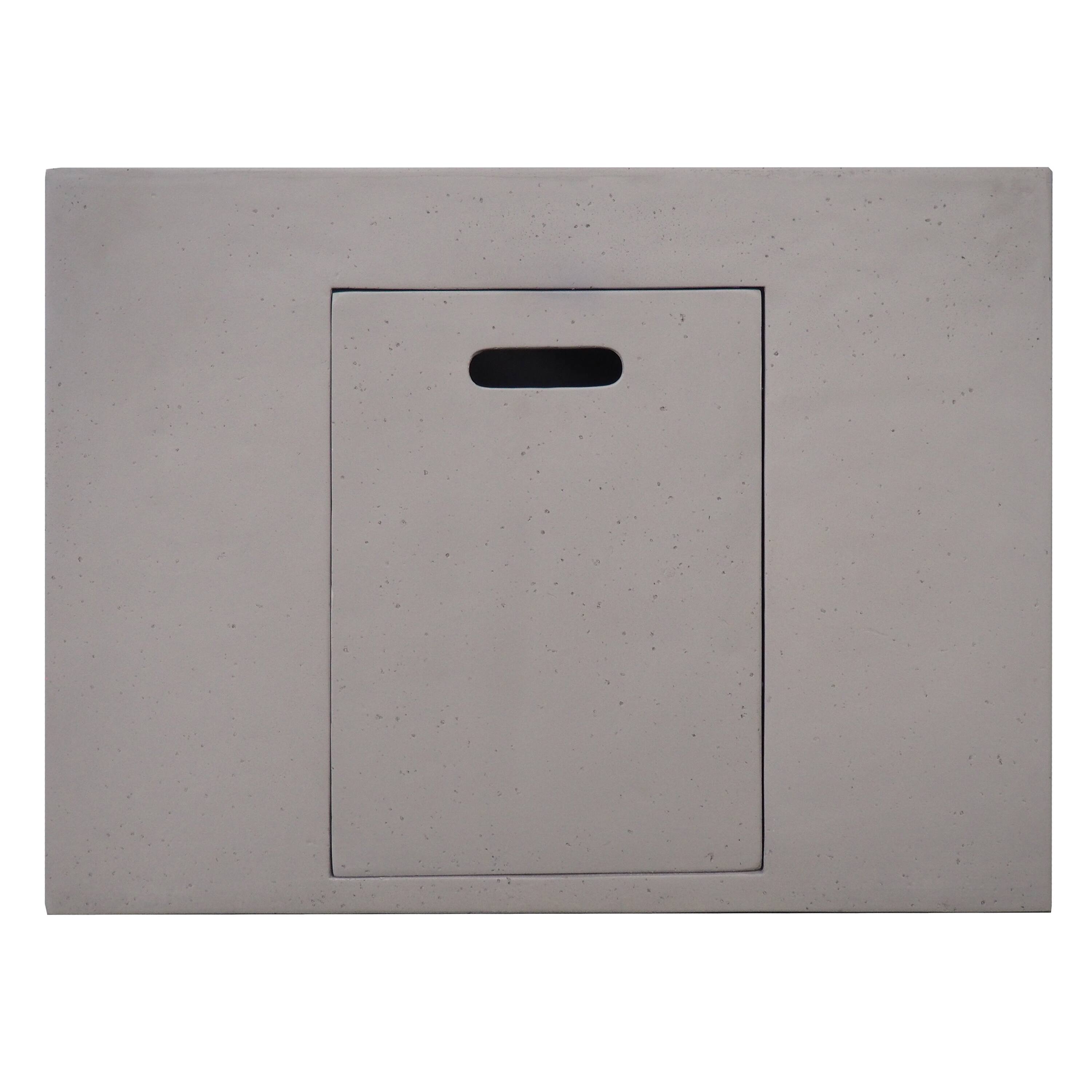 Alt View 9. APRILSOUL - AIDAN 31 inch SQUARE FIRE PIT 40000 BTU - LIGHT GREY.