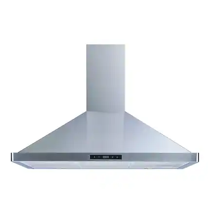 Front. Winflo - Winflo 36 inch Convertible 500 CFM Stainless Steel Wall Mount Range Hood - Stainless Steel.
