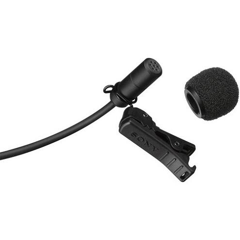 Alt View 2. Sony - Sony ECMV1BMP Electret Condenser Lavalier Microphone for UWP Series, Black.