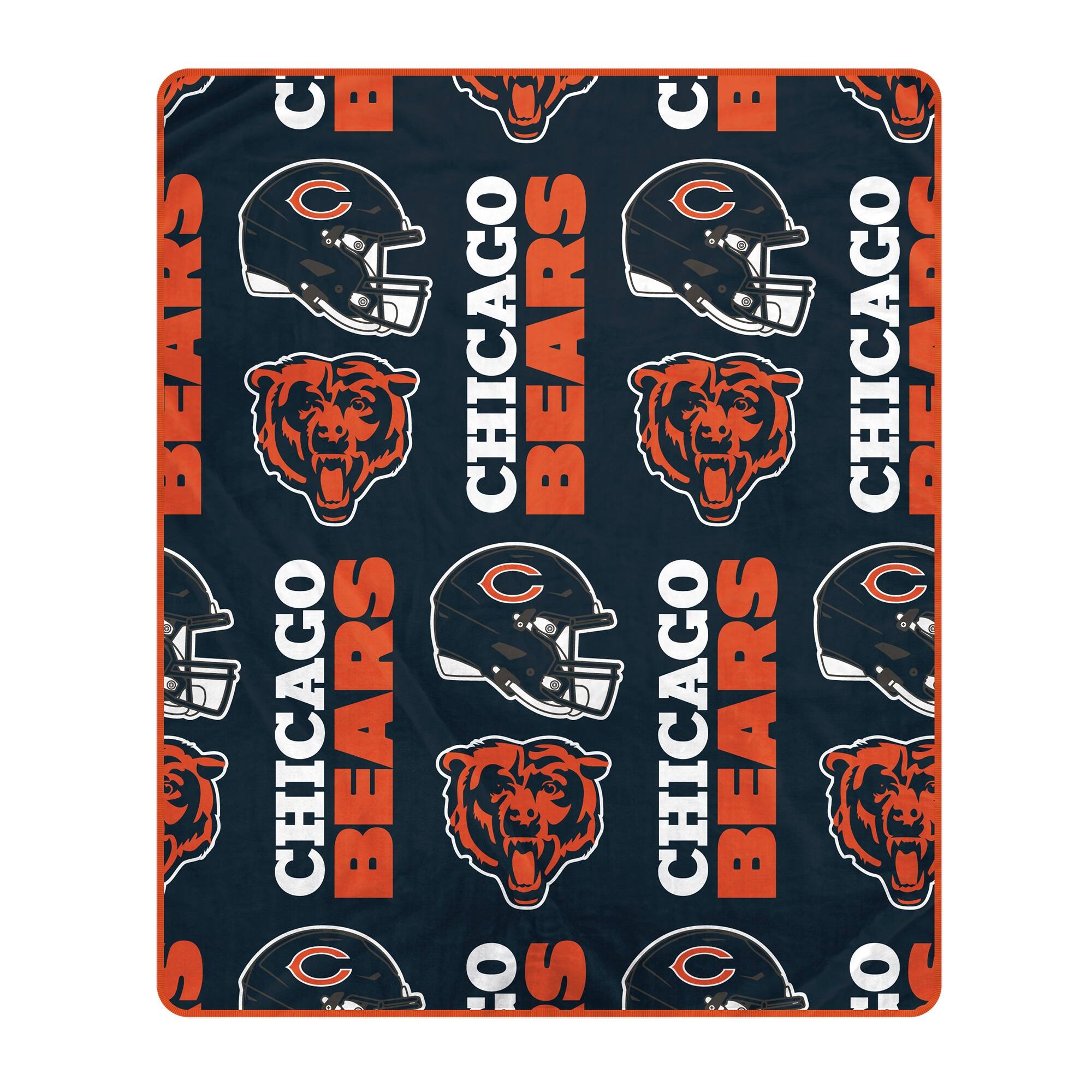 Pegasus - Chicago Bears 50" x 60" Homefield Stacked Logos Ultra Soft Blanket - Multicolor