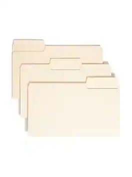 Smead - SuperTab Heavyweight File Folder, Oversized 1/3-Cut Tab, Legal, (15401) - Manila
