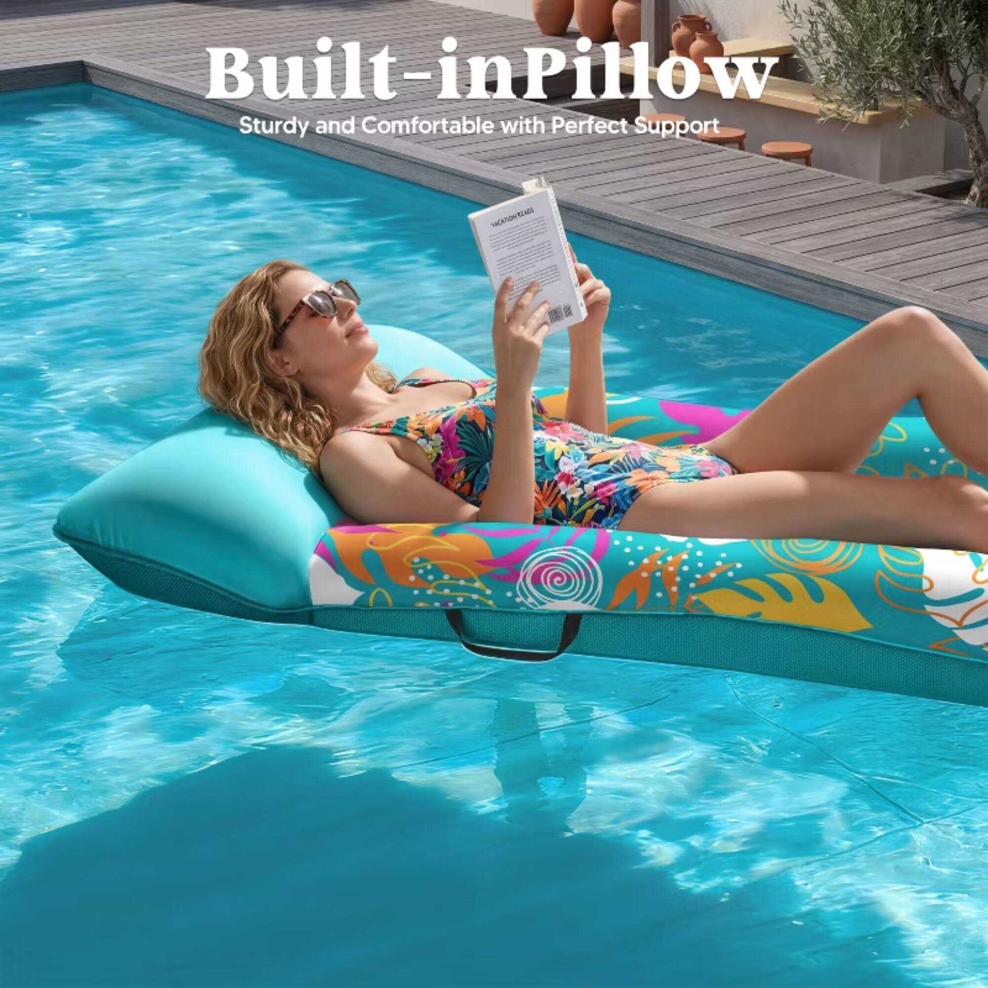 Built-in Pillow  
Sturdy and Comfortable with Perfect Support