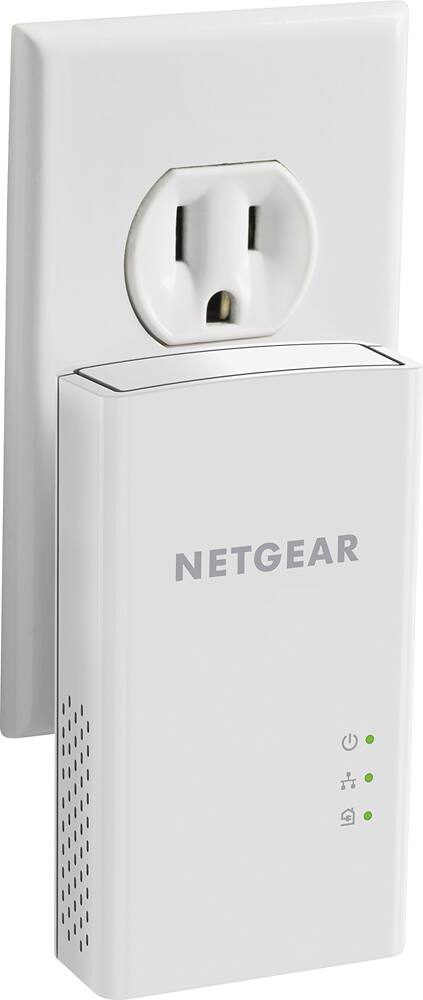Alt View 11. NETGEAR - Powerline 1000 Network Extender - White.