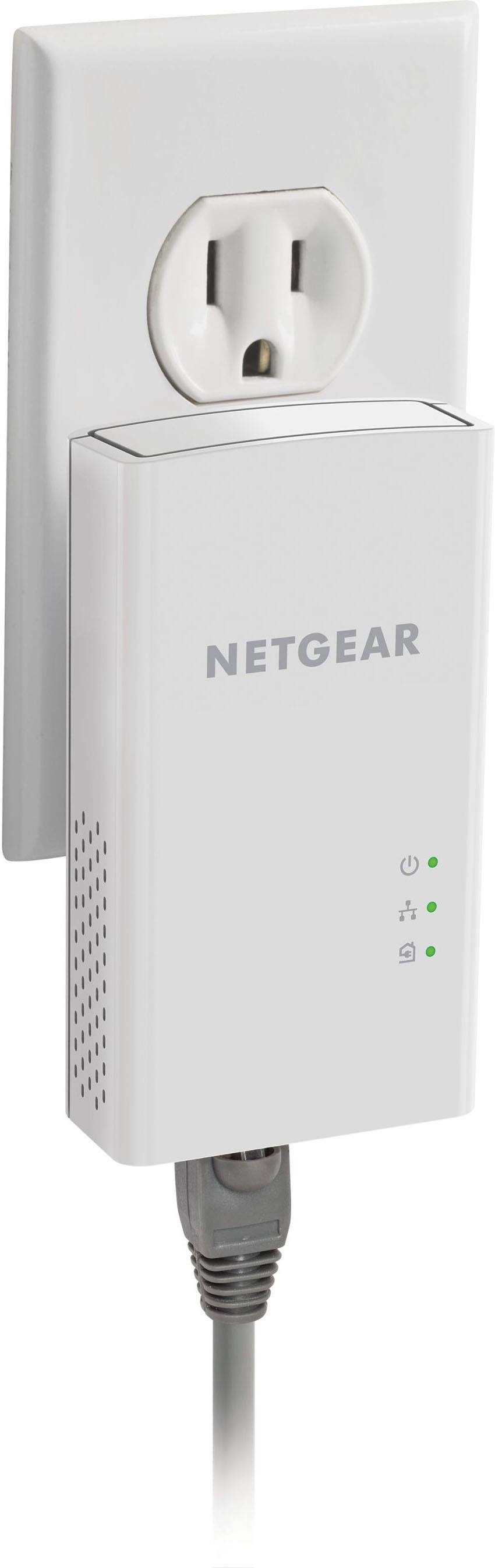 Alt View 13. NETGEAR - Powerline 1000 Network Extender - White.