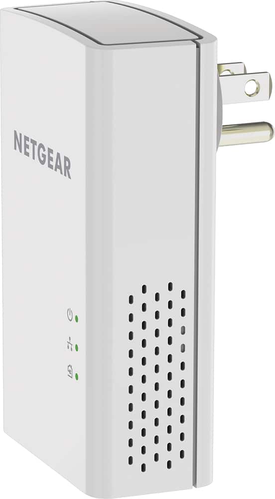 Left. NETGEAR - Powerline 1000 Network Extender - White.