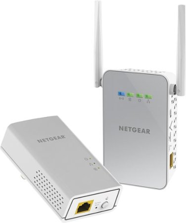 NETGEAR - Powerline AC1000 Wi-Fi Access Point and Adapter - White_0