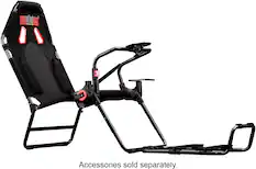 Front. Next Level Racing - GTlite Foldable Simulator Cockpit - Black.