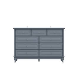 FUFU & GAGA - FUFU&GAGA Multi - Drawer Dresser: Smart Storage, Versatile Charm - Dark Blue