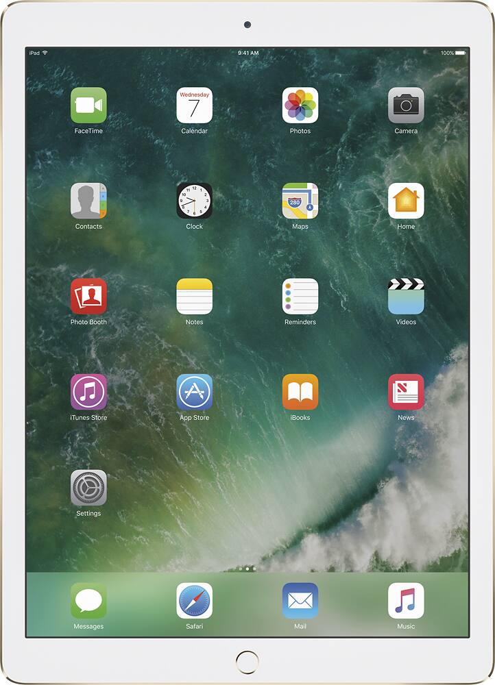 Front. Apple - Geek Squad Certified Refurbished iPad Pro with Wi-Fi - 32 GB - Gold.