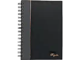 TOPS - Royale Professional Notebooks, 5.88" x 8.25", College Ruled, 96 Sheets, Black (25330) - Black/Gray