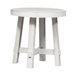 Liberty Furniture Industries - Splay Leg Round End Table - White
