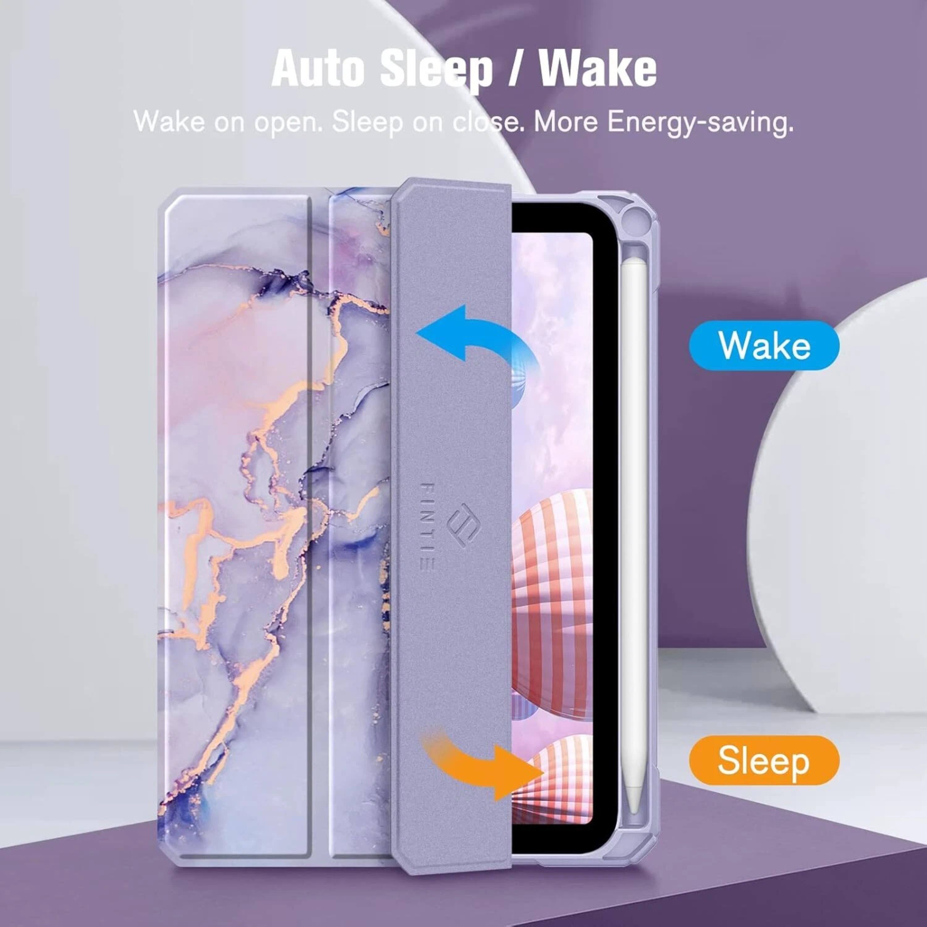 Auto Sleep / Wake  
Wake on open. Sleep on close. More Energy-saving.  
Wake FINTIE Sleep