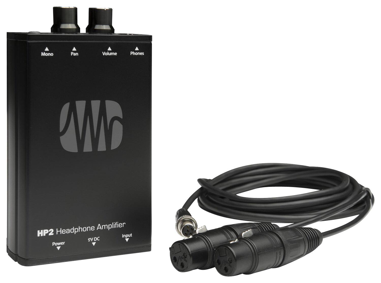 Front. PreSonus - HP2 Personal Headphone Amplifier - Black.