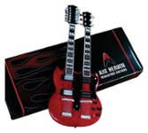 Front Zoom. Axe Heaven - 10" Classic '71 Double-Neck Guitar Model - Red/Black/White.
