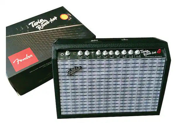 Front. Axe Heaven - Fender Twin-Reverb Ornamental Amplifier Model - Multicolor.