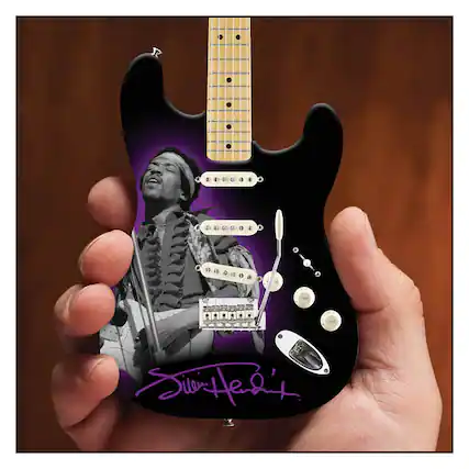 Front. Axe Heaven - Jimi Hendrix Fender® Stratocaster® Tribute Model - Black/Purple.