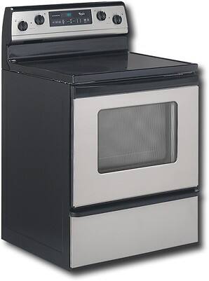 Angle Standard. Whirlpool - 30" Electric Smoothtop Range - Stainless-steel.